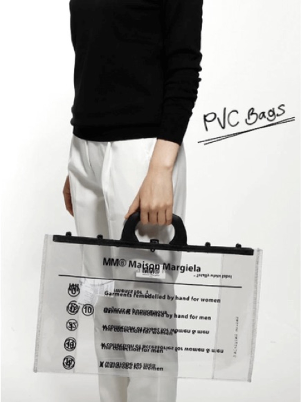 MM6 Maison Martin Margiela Clear PVC Bag